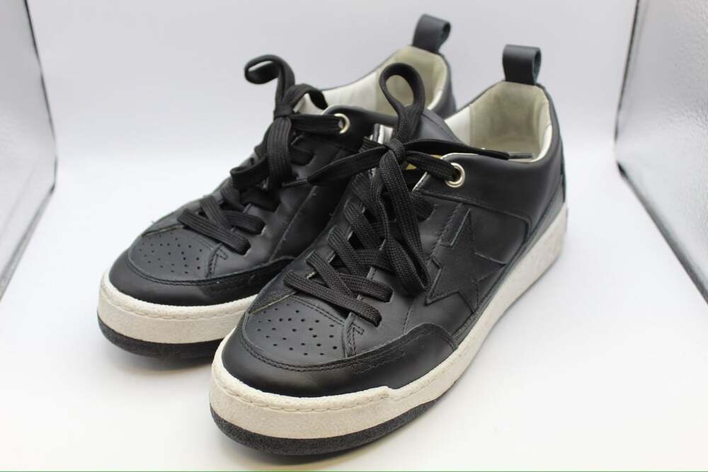 Golden Goose Yeah Black Leather Sneakers
